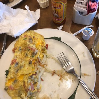 Sunfield's Restaurant - an omelet on a plate - Breakfast & Brunch Near Me - Yorkville, Illinois