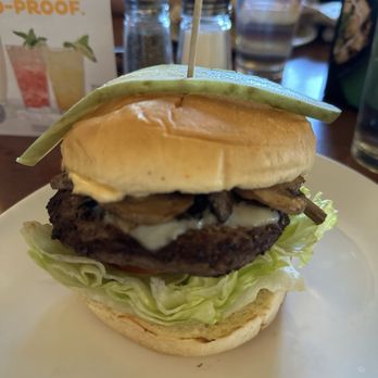 White Spot - monty mushroom burger with triple o sauce - Canadian (New) Near Me - Burnaby, British Columbia White Spot - monty mushroom burger with triple o sauce - Canadian (New) Near Me - Burnaby, British Columbia