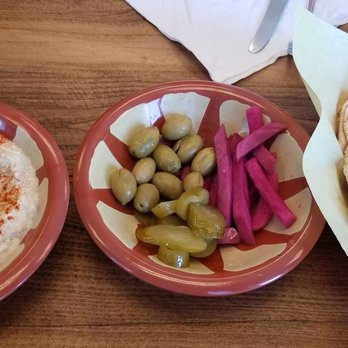 Wally's Cafe - Starters: baba ganoush, pickled veggies, pita bread - Mediterranean Near Me - Rocklin, California Wally's Cafe - Starters: baba ganoush, pickled veggies, pita bread - Mediterranean Near Me - Rocklin, California