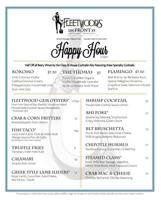 Menu photo 2 Fleetwood's on Front St Lahaina, HI Menu photo 2 Fleetwood's on Front St Lahaina, HI