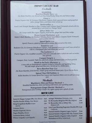Menu photo 5 Martyrs Taos, NM