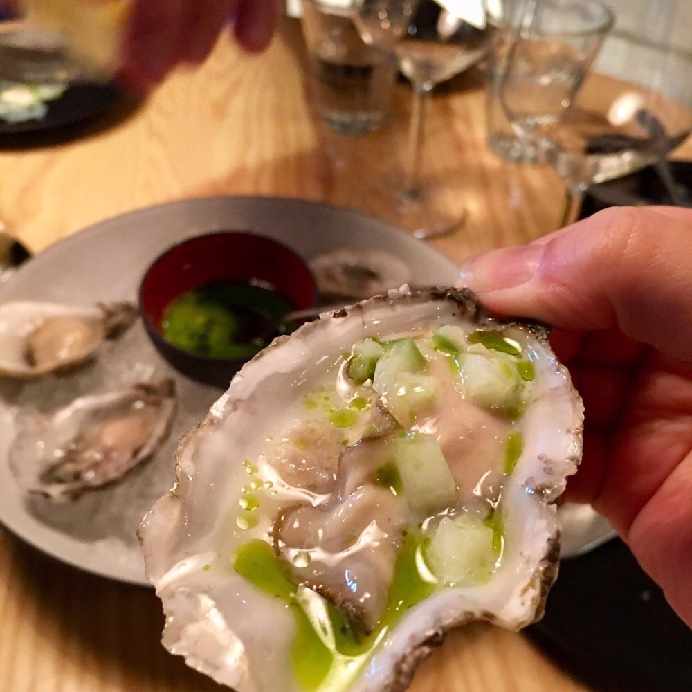 Fisken på Disken - Oyster with sauce - Seafood Near Me - Helsinki, 18