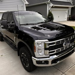 Carolinas Finest Window Tinting - Front windows and windshield strip to match the rear windows.