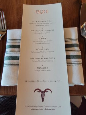 Menu photo 4 Agni Columbus, OH