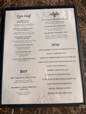 Menu photo 1 Guenther's Lounge Murrieta, CA