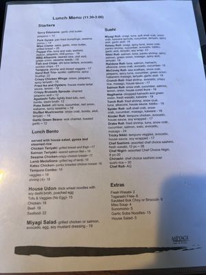 Menu photo 3 Miyagi Bar & Sushi Sacramento, CA Menu photo 3 Miyagi Bar & Sushi Sacramento, CA
