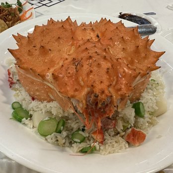 Sun Sui Wah Seafood Restaurant - King Crab Pt 3: Carapace Stuffed w/ Scallop & Asparagus Fried Rice - Seafood Near Me - Richmond, British Columbia