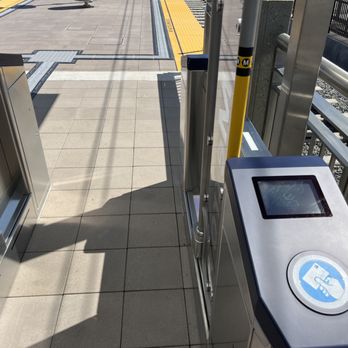 La Verne Fairplex Station - Modern turnstiles - Metro Stations Near Me - La Verne, California
