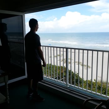 Tuckaway Shores Resort - The "Euro flooding glass door system" that opens to the ocean. - Hotels Near Me - Indialantic, Florida