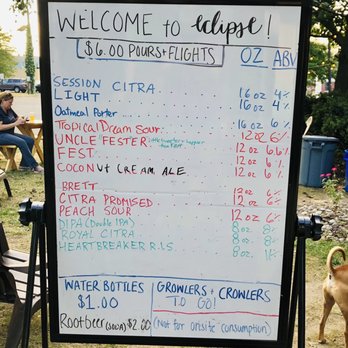 Eclipse Brewing - What they had on draft - Breweries Near Me - Merchantville, New Jersey