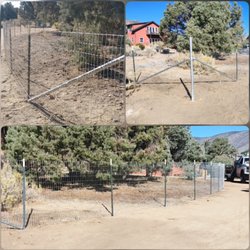 Tahoe Fence - Tahoe Fence Woven Wire with T-Posts and Angle Braces in Wellington (Lyon County.)