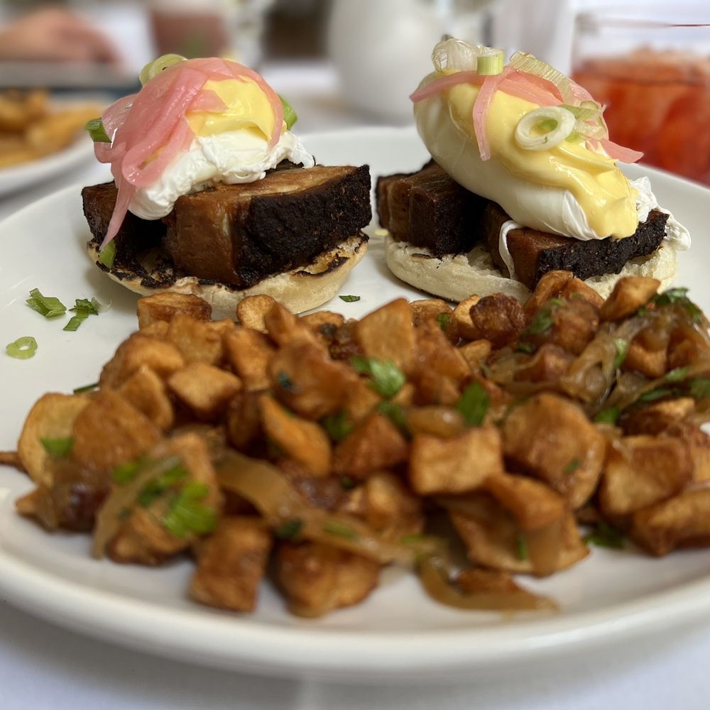 Limewater - Pork Belly Benedict - Salad Near Me - Frankfort, Kentucky Limewater - Pork Belly Benedict - Salad Near Me - Frankfort, Kentucky