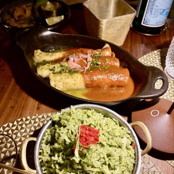 Toca Madera Las Vegas - Chicken Enchilada with Cilantro rice - Steakhouses Near Me - Las Vegas, Nevada Toca Madera Las Vegas - Chicken Enchilada with Cilantro rice - Steakhouses Near Me - Las Vegas, Nevada
