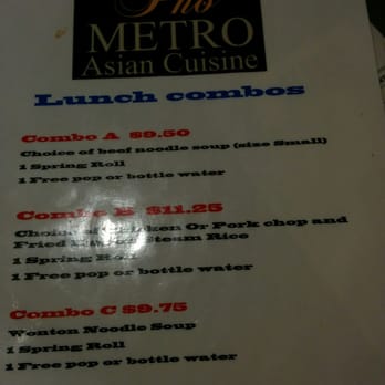 Pho Metro - Lunch specials - Vietnamese Near Me - Markham, Ontario