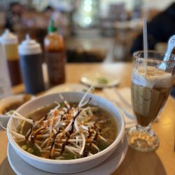 Pho Boston - Rare Steak Vietnamese iced coffee