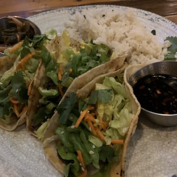 Mash'D - Beef bulgogi tacos and lime rice - New American Near Me - San Antonio, Texas