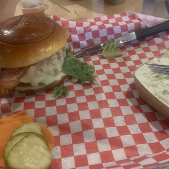 Smoak BBQ - Chicken Ceaser Smoak'd Sandwich with coleslaw. - Barbeque Near Me - Rochester, Minnesota
