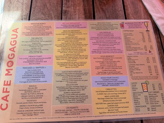 Menu photo 1 Cafe Mogagua Isla Mujeres, ROO Menu photo 1 Cafe Mogagua Isla Mujeres, ROO