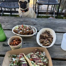 Finns Island Style Grub in St. Andrews - Pug lust over food