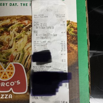 Marco's Pizza - Leander - Order receipt - Pizza Near Me - Leander, Texas Marco's Pizza - Leander - Order receipt - Pizza Near Me - Leander, Texas