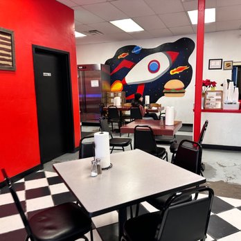 Sky Rocket Burger - the interior of a restaurant - Burgers Near Me - Dallas, Texas
