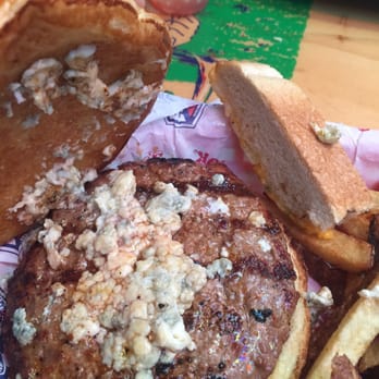 Eskimo Joe's - Blue cheese burger was a little light on the blue cheese. - American Near Me - Stillwater, Oklahoma Eskimo Joe's - Blue cheese burger was a little light on the blue cheese. - American Near Me - Stillwater, Oklahoma
