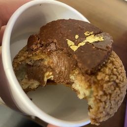 Hazelnut passionfruit choux Hazelnut passionfruit choux