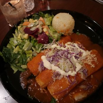 La Villa Grill & Bar - The enchilada - Mexican Near Me - Portland, Oregon