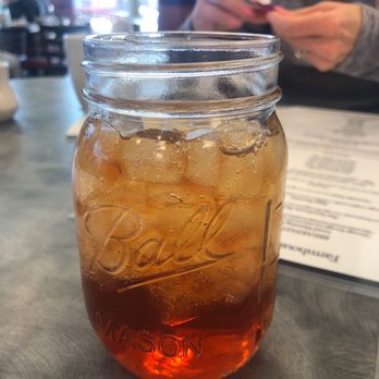 Farmhouse Kitchen - Sweet tea in a mason jar!! - Breakfast & Brunch Near Me - Leland, North Carolina Farmhouse Kitchen - Sweet tea in a mason jar!! - Breakfast & Brunch Near Me - Leland, North Carolina