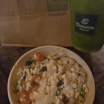 Panera Bread - Mediterranean Bowl and Green Passion Smoothie - Sandwiches Near Me - Louisville, Kentucky