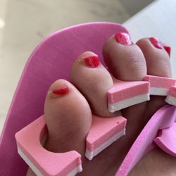 ME Nail And Hair Salon - Pedicure that lasted 10 minutes total and was incomplete.
