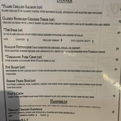 Dinner menu - 8 Jun 2024