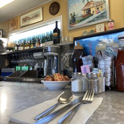 Galley Cafe - The counter. Where us singles sit.