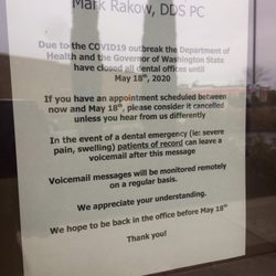Yelm Family Dentistry - Dentist offices closed.