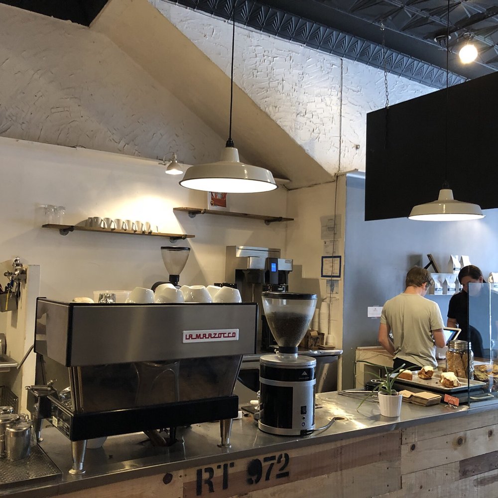 Five & Hoek Coffee - Inside - you can sit at the bar or tables - Coffee & Tea Near Me - Wheaton, Illinois