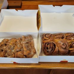 Carl's Bakery & Restaurant - Apple fritters & cinnamon rolls