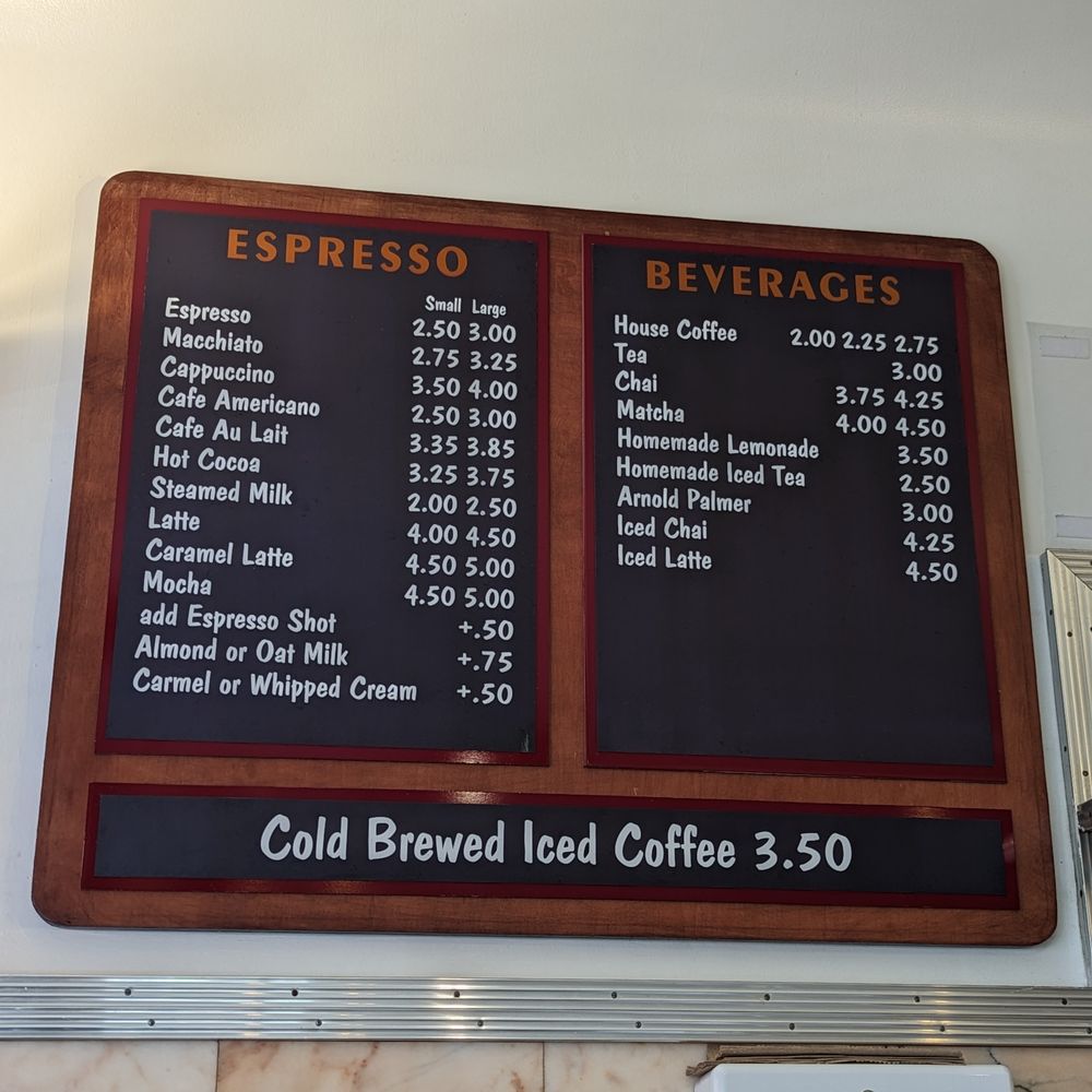 Oceanview Diner - Oceanview To Go's espresso and beverage menu. Formerly Bette's To Go. - Sandwiches Near Me - Berkeley, California