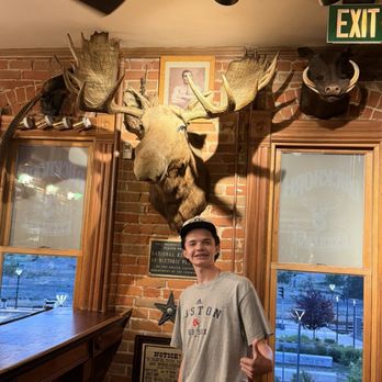 Buckhorn Exchange - Picture with the big Luz head - Steakhouses Near Me - Denver, Colorado Buckhorn Exchange - Picture with the big Luz head - Steakhouses Near Me - Denver, Colorado