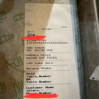 Shake Shack Redlands - My order. This came out to $52!!!!! For TWO people - Burgers Near Me - Redlands, California Shake Shack Redlands - My order. This came out to $52!!!!! For TWO people - Burgers Near Me - Redlands, California