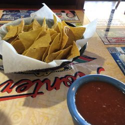 Monterrey Mexican Restaurant - Crunchy chips and salsa