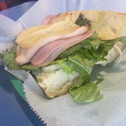 Hands down the worst sandwich I have ever seen.  Couldn't even take a bite.  Don't waste your time.  Harrys Combo Sub
