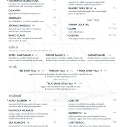 Dinner menu (june 2024)
