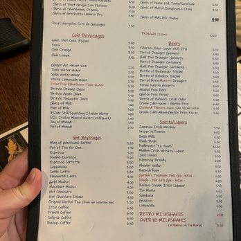 Salvador's Restaurant - Alcohol menu - Irish Near Me - Killarney, Kentucky