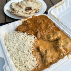 Rogan Josh, Lamb Curry, Naan Bread