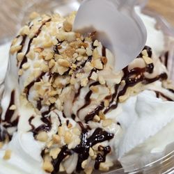 Duck Donuts - The Peanut Butter Crunch and S'more Donut Sundaes. So good.