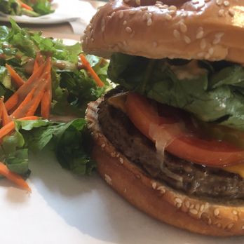 Pure Cold Press - "The Impossible Burger" with everything! - Juice Bars & Smoothies Near Me - Brookline, Massachusetts Pure Cold Press - "The Impossible Burger" with everything! - Juice Bars & Smoothies Near Me - Brookline, Massachusetts