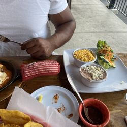 Burrito Jalisco - Rice and beans with an avocado salad