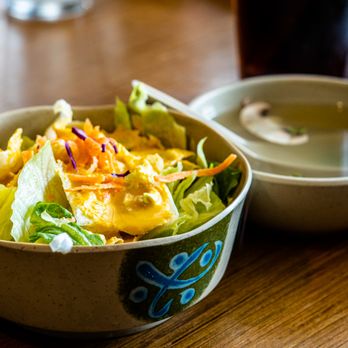 Tomo - a bowl of salad and a bowl of soup - Sushi Bars Near Me - New Albany, Indiana Tomo - a bowl of salad and a bowl of soup - Sushi Bars Near Me - New Albany, Indiana