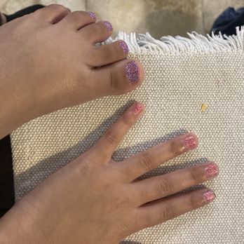 Nails By Leha - Sparkly pink and purple for this little 5 year old. - Nail Salons Near Me - Long Beach, California Nails By Leha - Sparkly pink and purple for this little 5 year old. - Nail Salons Near Me - Long Beach, California