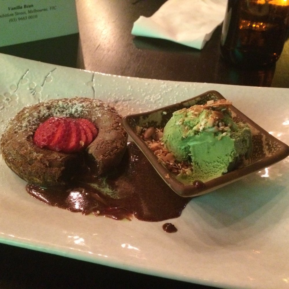 Vanilla Bean - Choc lava with matcha ice cream - Italian Near Me - Melbourne, VIC